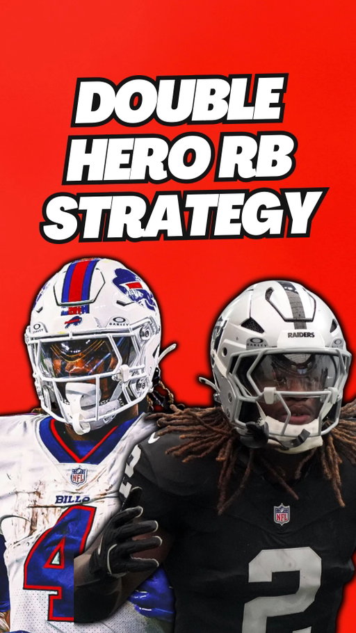 Double Hero RB Strategy #fantasyfootball #HeroRB #fantasyfootballadvice #fantasyfootballdraft #fantasyfootballstrategy #nfl #nflfantasy #nflfantasy