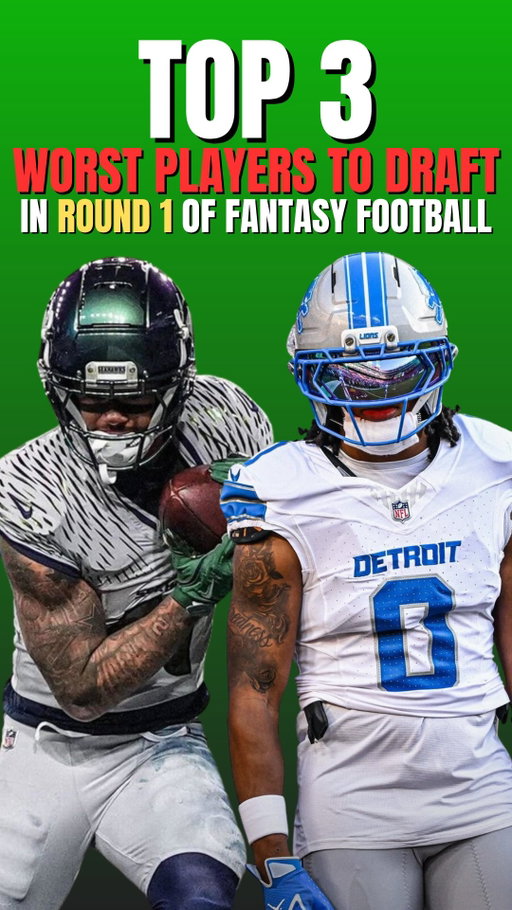Top 3 Worst Players To Draft In Round 1 of Fantasy Football #nfl #fantasyfootball #fantasydraft