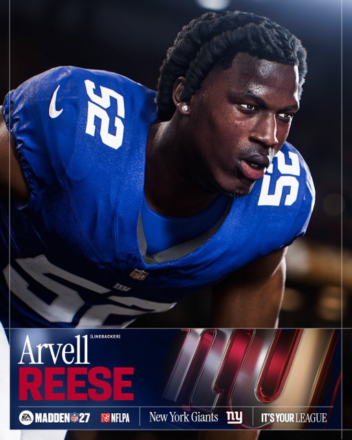 ✅ Faces scanned ✅ In the game. Do you see your Rookies of The Year? #Madden27 

All ratings are LIVE. Link in bio