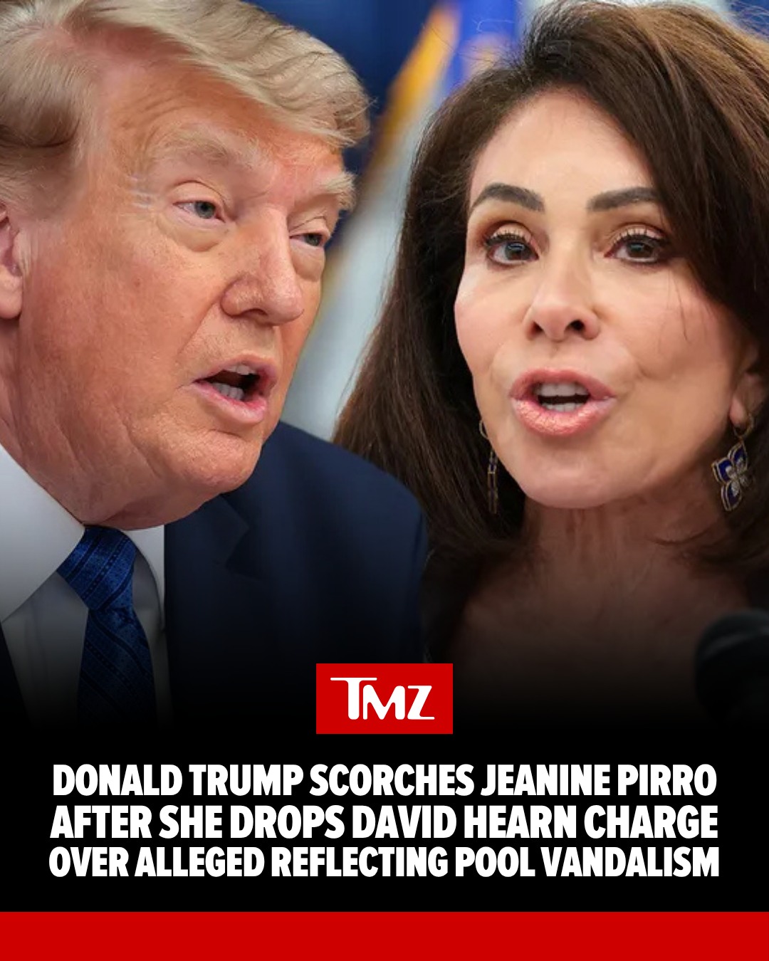 👀 Donald Trump just lashed out at U.S. attorney Jeanine Pirro after she decided to dismiss a felony charge against former Olympic canoeist David Hearn for allegedly vandalizing the Lincoln Memorial Reflecting Pool.