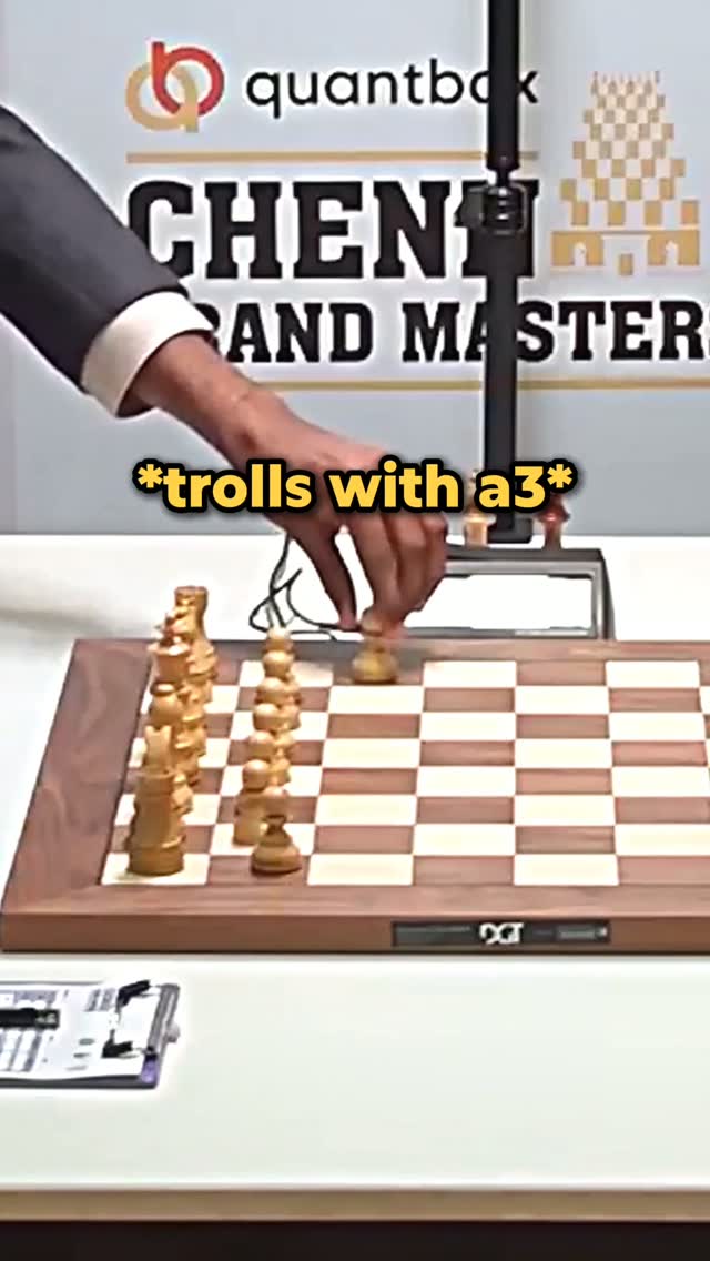 Trolling the Chess World Champion with a3 😭