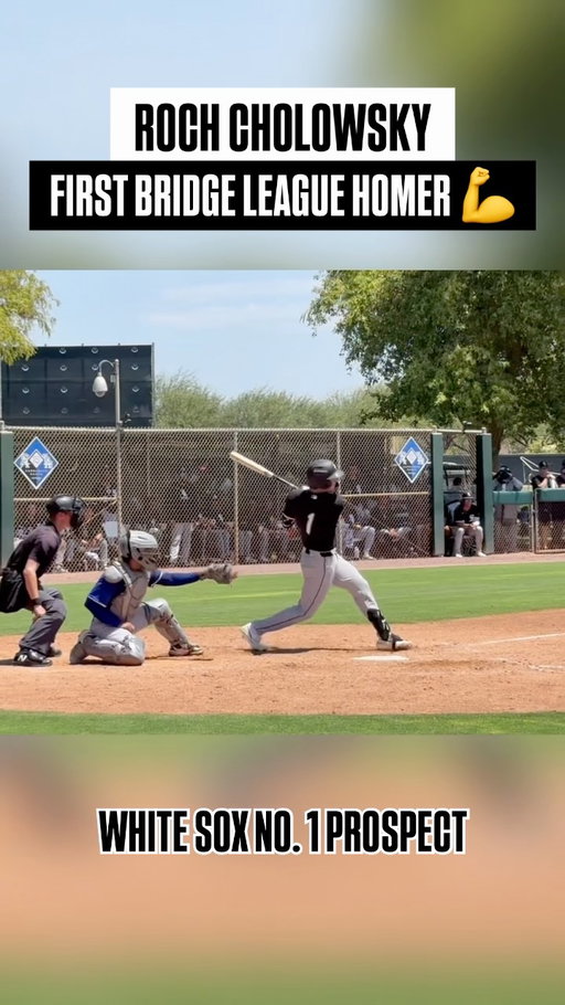 Roch Cholowsky’s first homer in White Sox threads 💣

He ranks No. 5 in our Top 100.

(🎥 Jason Pennini)