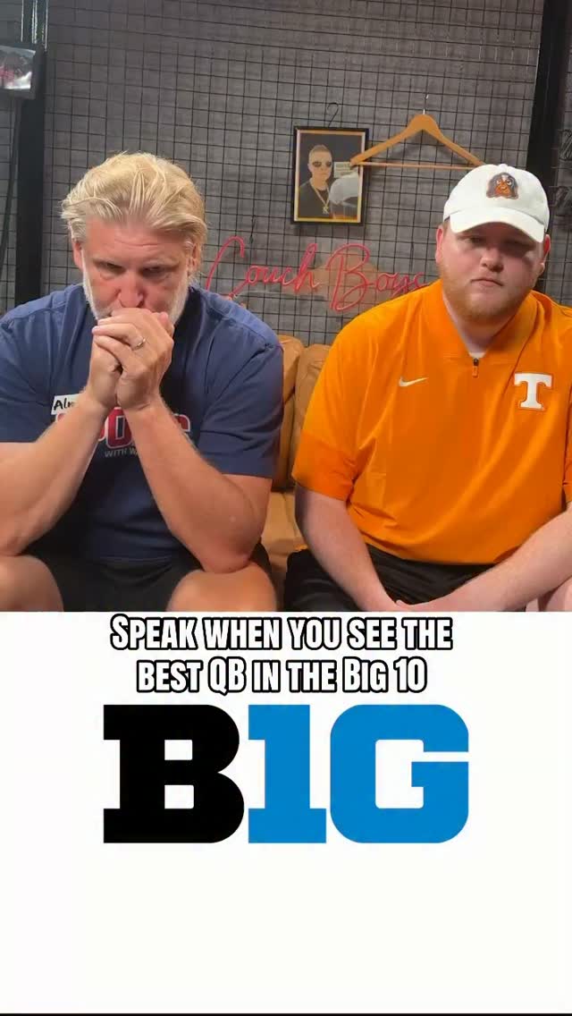 Speak when you see the best QB in the Big Ten