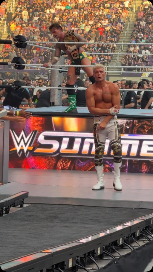 Cody Rhodes walks off after getting screwed by Randy Orton #wwe