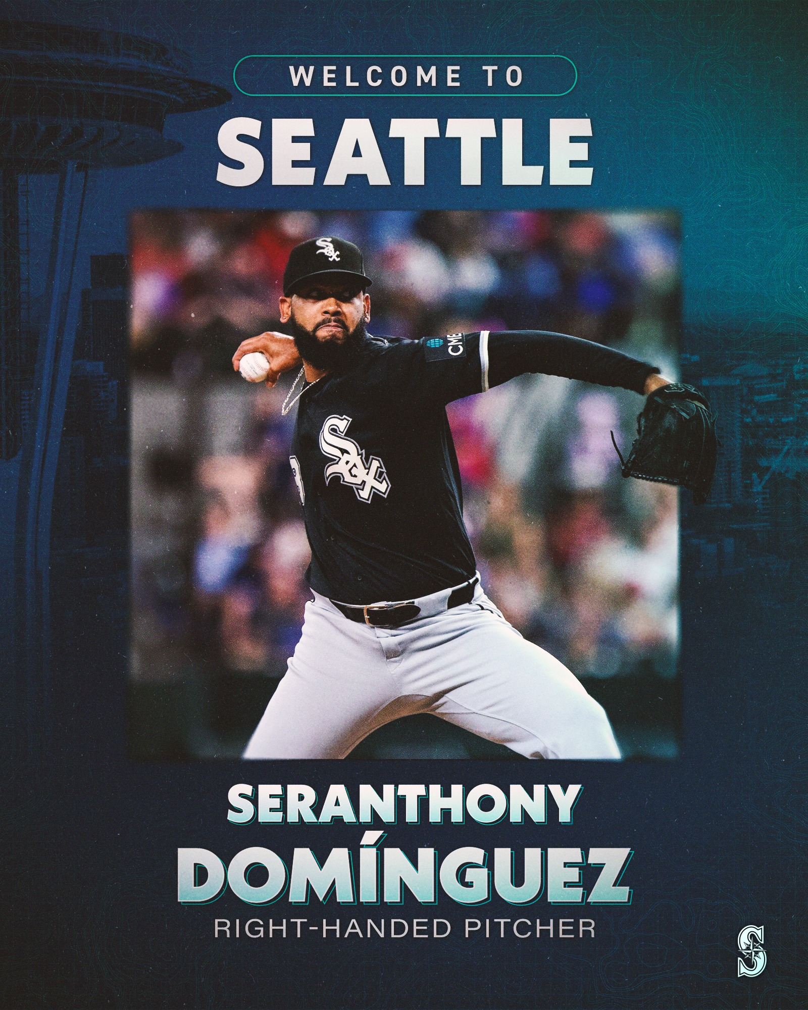 We have acquired RHP @seranthony94, minor leaguers C @boston.smith22 and OF Nolan Jones, and cash considerations from the White Sox in exchange for RHP Luis Castillo. #TridentsUp