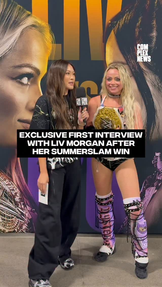 Fresh out of the ring and still champion🏆 

Liv Morgan’s only plans tonight: celebrate with @dominik_35 and enjoy the moment 🍾