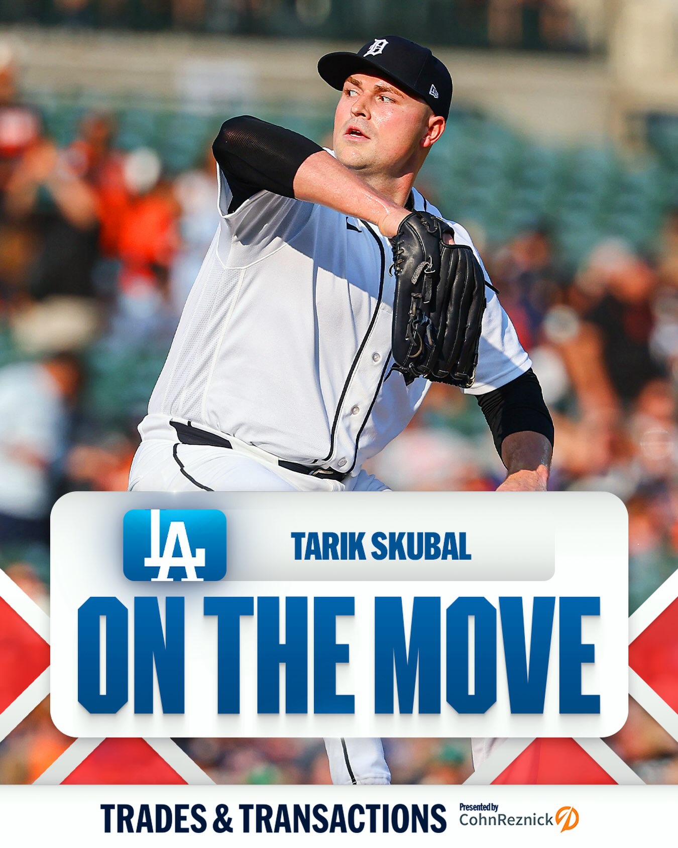 Dodgers reportedly acquire LHP Tarik Skubal from the Tigers, per multiple reports including MLB.com’s Mark Feinsand.