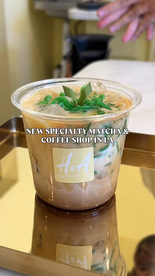 New Asian-inspired specialty coffee shop in LA (✿◠‿◠)

H&A Coffee @hacoffeematcha is Rosemead’s newest coffee shop, founded by Heshan & Alexander, who set out to bring flavors inspired by their backgrounds and travels into the 626 coffee and matcha scene. ☕️🍵💕

Their menu features LA’s first Tjendol Latte, made with pandan tjendol, espresso, and fiber cream milk. ✨ Tjendol is a popular Southeast Asian dessert that I grew up eating, made with chewy pandan rice flour jellies, so I was really excited to try their take on this dessert 🥹🫶

I tried their Tjendol Latte ($7), Duo Matcha ($7), and Pandan Matcha ($7), and I honestly couldn’t pick a favorite. The Tjendol Latte had a bold espresso flavor balanced perfectly with fragrant pandan and brown sugar notes, while the fiber cream milk made it extra rich and creamy. 💖 Both matcha drinks were smooth, creamy, and had a vibrant matcha flavor with just the right amount of sweetness. 🍵 Their house-made pandan syrup was definitely the star for me! 🌿

Every time I come back to LA, I’m excited to discover all the amazing new cafes opening around the area. H&A Coffee has officially earned a spot on my must-visit list whenever I’m home. 🥹💕

Thank you so much to the owners of H&A Coffee for having me! 💌 #invited

📍 H&A Coffee | Rosemead, CA
💸 Specialty drinks start at $6.50+

🏷️ #lafoodie #laeats #lacafes #lacoffeescene 626 eats • rosemead la • specialty coffee • la coffee • la eats