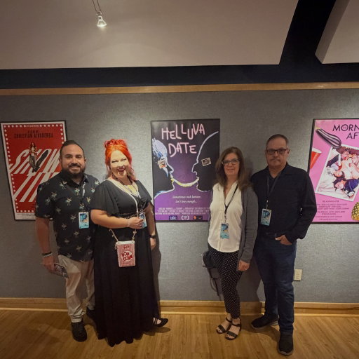 My first @loljaxfestival for a film I was in !!! It was crazy to see my face up on the screen! 📺 
From all the acting I did years ago, stand up for forever & now to circle back to my roots of acting. 

Thank you to the amazing cast & crew of Helluva Date 
Thank you to my parents & Carlos for coming to support us. 
Huge thank you to the Madrids for doing this festival to love our locals. 
Back for day 2 tomorrow!