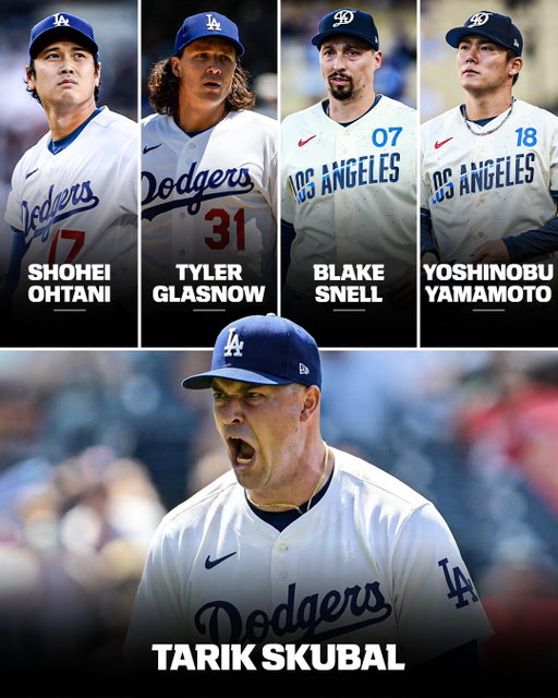 The Dodgers’ potential postseason starting rotation after trading for Tarik Skubal 😳