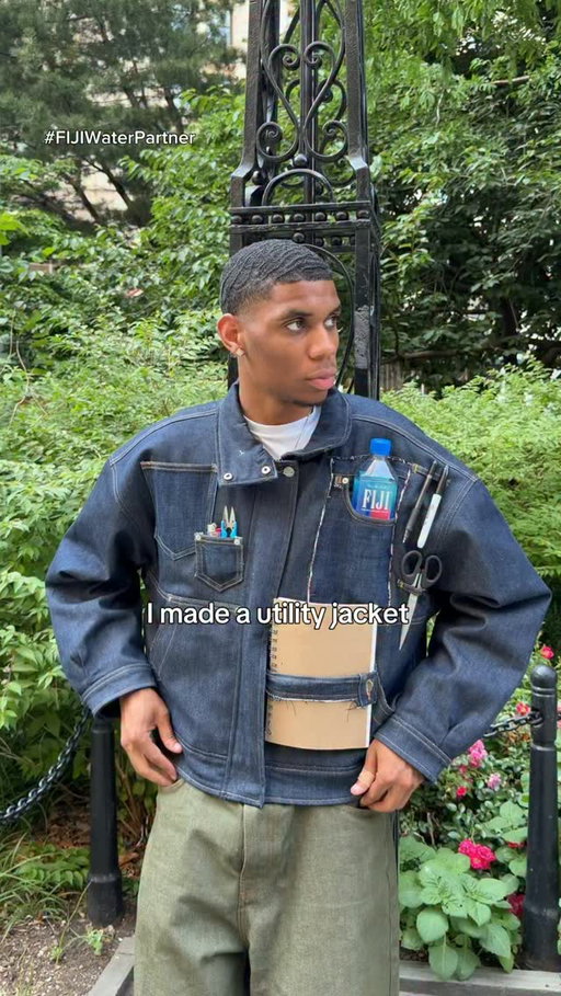 Built a utility jacket around my everyday essentials @fijiwater #FIJIWaterPartner