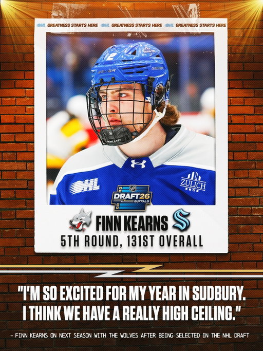 A new season awaits 🐺
ㅤ
@seattlekraken fifth-round pick Finn Kearns reflects on his #NHLDraft experience and looks ahead to his first full season with the @sudburywolvesohl.
ㅤ
Full Interview: YouTube/Website