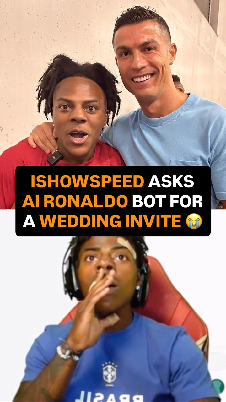 Speed really acted like he was going to Cristiano Ronaldo’s upcoming wedding‼️😭