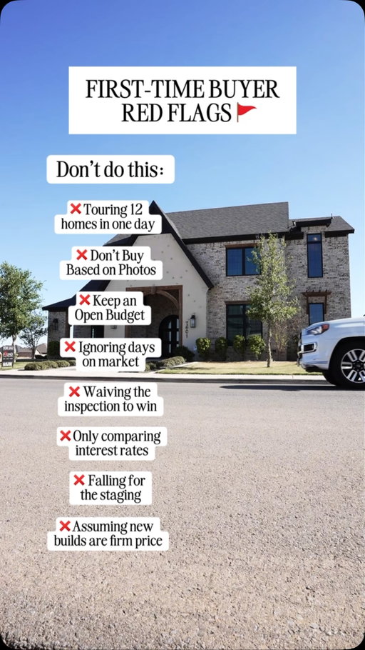 Most first-time homebuyers don’t lose money because they chose the wrong house.

They lose money because they make avoidable mistakes during the buying process.
Before you buy your first home, save this checklist.
A few simple changes like comparing APR instead of just interest rates, targeting homes that have been sitting on the market, and negotiating seller concessions can save you thousands.

Which mistake surprised you the most?
