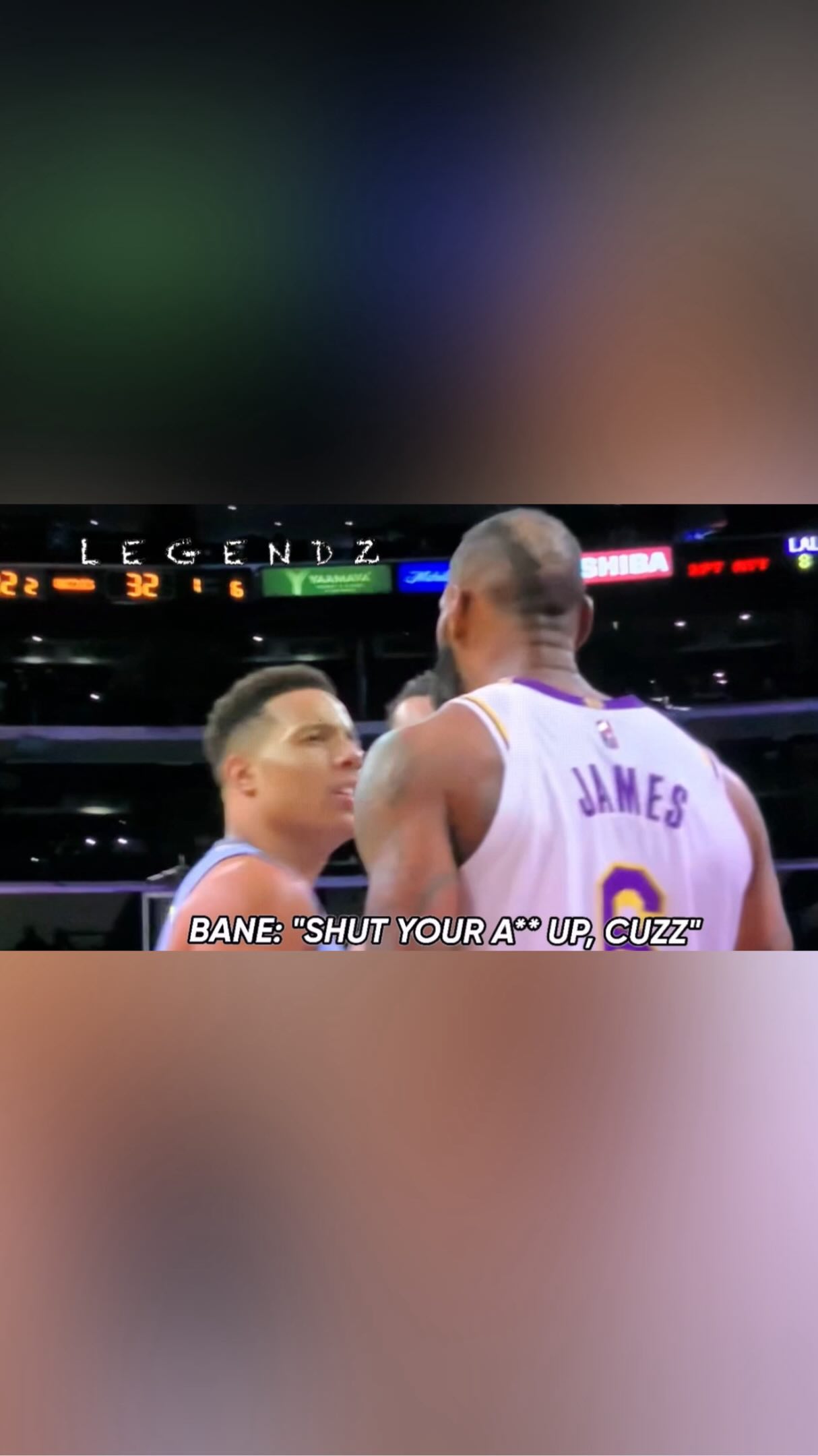 What Desmond Bane Really Said To LeBron James In 2022👀:

Bane: “Shut your a** up, cuzz! Ain’t nobody worried about you”

LeBron: “Don’t throw your f*cking elbow at me”

Bane: “Them footsteps ain’t scaring nobody”

LeBron: “This is your last time disrespecting me! F*ck that!”

Follow @legendz_prod for more lip reading breakdowns🔥
Follow @kicks for more sports content! 

Tags: 
#lebron #losangeles #philly #nba #basketball