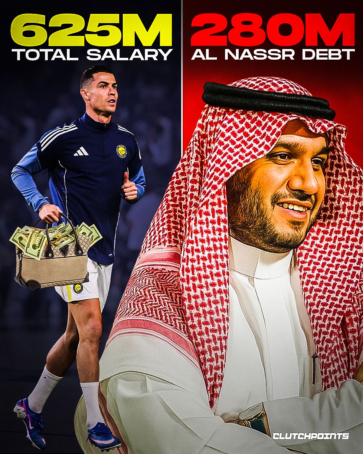 Al Nassr went all in on Cristiano Ronaldo, committing $675 million over four years in pursuit of glory.

The return? Just one trophy.

Now, the club is reportedly staring at a $280 million debt, raising serious questions about whether one of football's biggest investments became one of its most expensive gambles.
