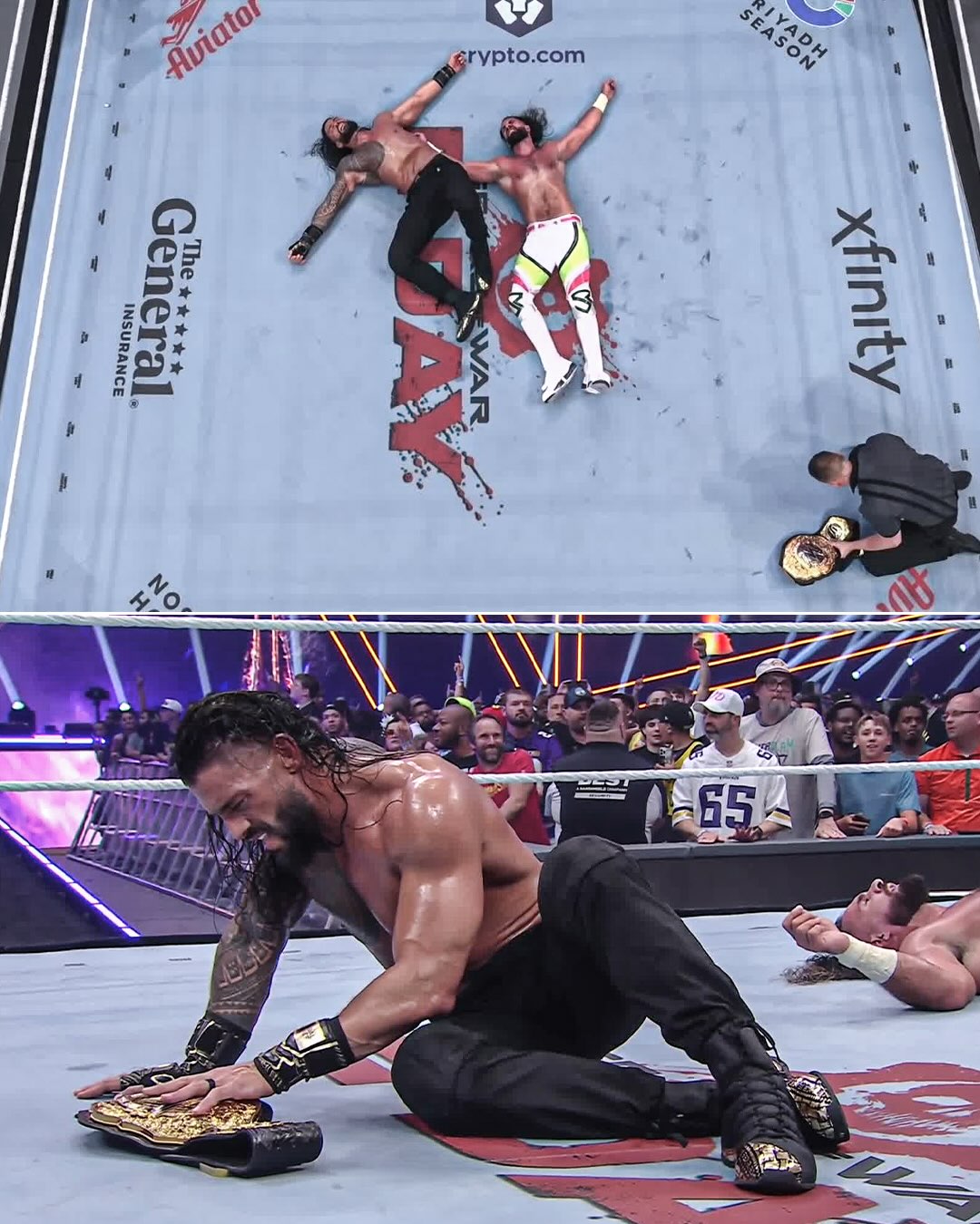 THE OTC. THE WORLD HEAVYWEIGHT CHAMPION.

ROMAN REIGNS IS VICTORIOUS AT #SUMMERSLAM ☝️