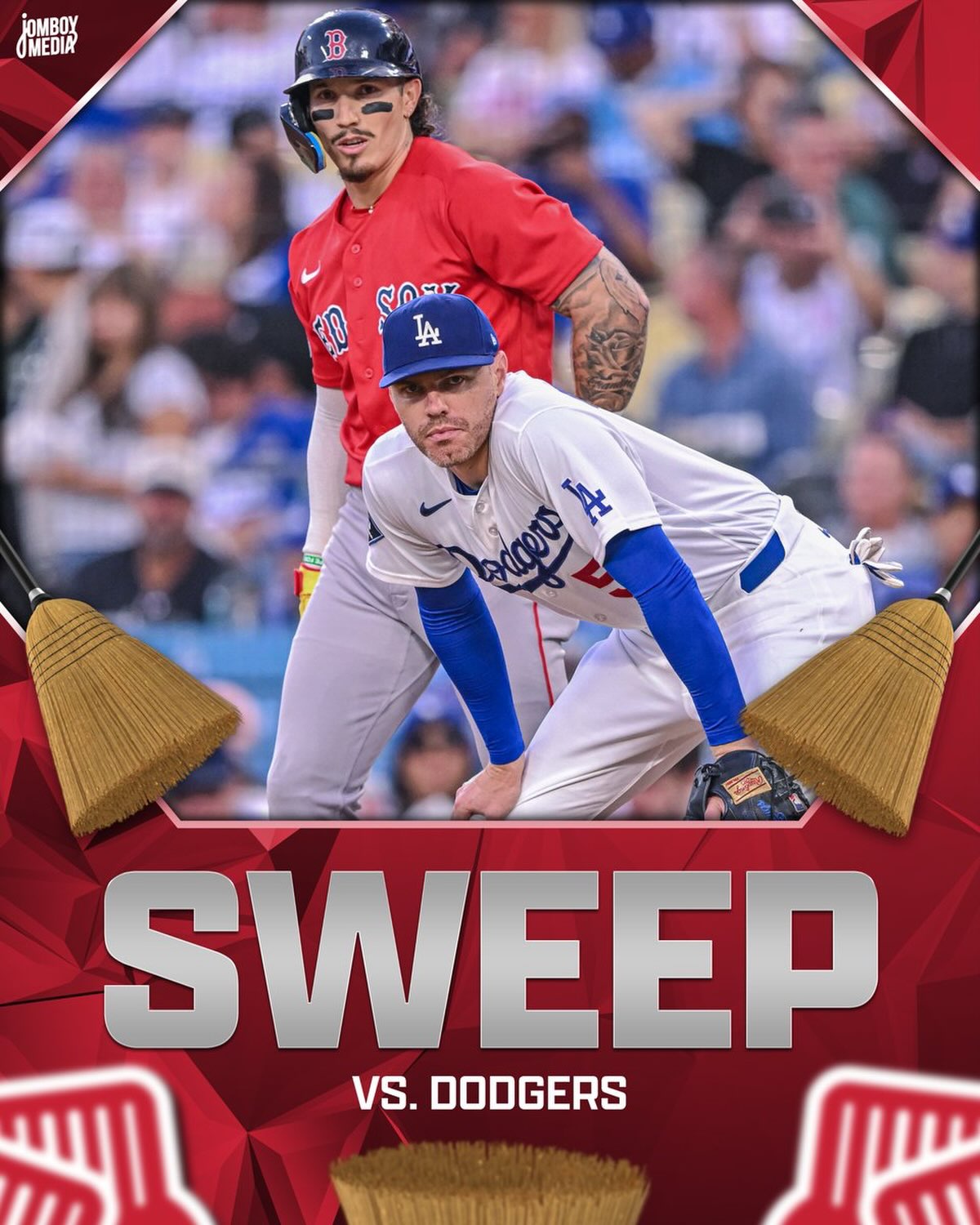 The Red Sox go into LA and sweep the Dodgers!