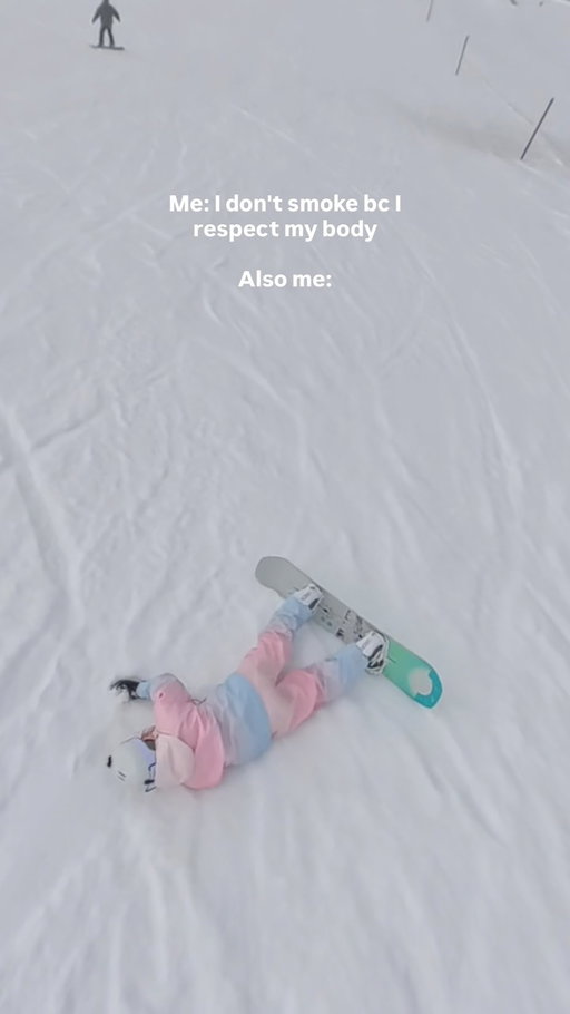 I don’t smoke because I care about my body 😶

#snowboardingfail #powday #snowboard #snow #snowboarders