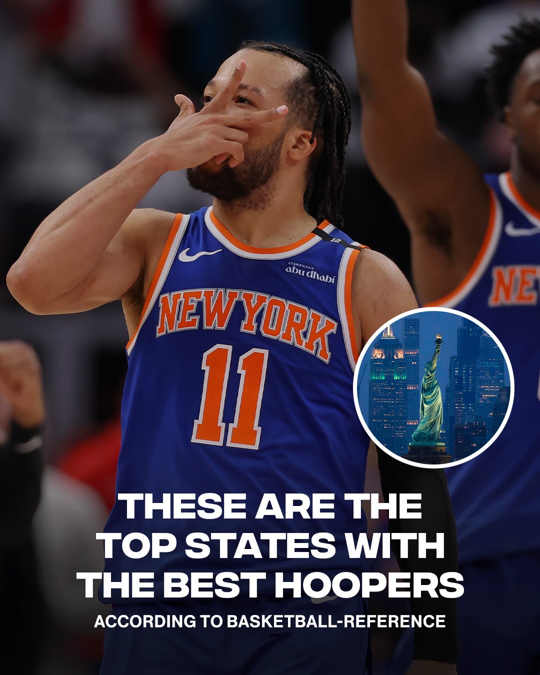 Comment your state and the best NBA player it’s ever produced 👇👀

According to Basketball-Reference, these states have produced the most NBA and ABA players. The rankings are based on where each player was born.

[📸: GETTY ]

Georgia - 162
• Anthony Edwards
• Jaylen Brown
• Dwight Howard
• Malcolm Brogdon

New Jersey - 169
• Kyrie Irving
• Jalen Brunson
• Shaquille O’Neal
• Karl-Anthony Towns

Michigan - 178
• Magic Johnson
• Devin Booker
• Draymond Green
• Chris Webber

Indiana - 185
• Larry Bird
• Oscar Robertson
• Shawn Kemp
• Desmond Bane

Ohio - 222
• LeBron James
• Stephen Curry
• C.J. McCollum
• Nate Thurmond

Texas - 228
• Jimmy Butler
• Cade Cunningham
• Chris Bosh
• LaMarcus Aldridge

Pennsylvania - 260
• Kobe Bryant
• Wilt Chamberlain
• Kyle Lowry
• Mikal Bridges

Illinois - 321
• Anthony Davis
• Derrick Rose
• Dwyane Wade
• Isiah Thomas

New York - 458
• Michael Jordan
• Kareem Abdul-Jabbar
• Carmelo Anthony
• Donovan Mitchell

California - 480
• James Harden
• Kawhi Leonard
• Russell Westbrook
• Damian Lillard