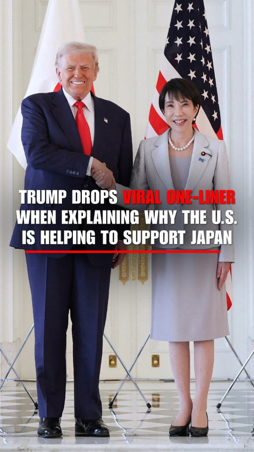 President Trump drops a one-liner to reporters aboard Air Force One while explaining why the U.S. is stepping up to help Japan, as its economy grapples with a weakening yen:

"Japan's been very good to us with the exception, of course, of Pearl Harbor."