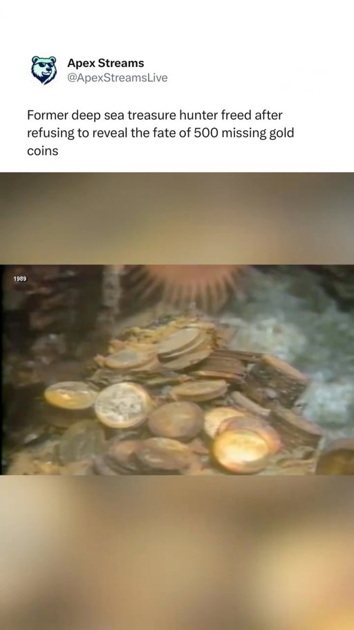 He discovered one of the greatest shipwreck treasures in American history.

Then he disappeared.

More than a decade in prison later, Tommy Thompson has finally been released but the mystery surrounding 500 missing gold coins remains unsolved.

(Via @abcnews)