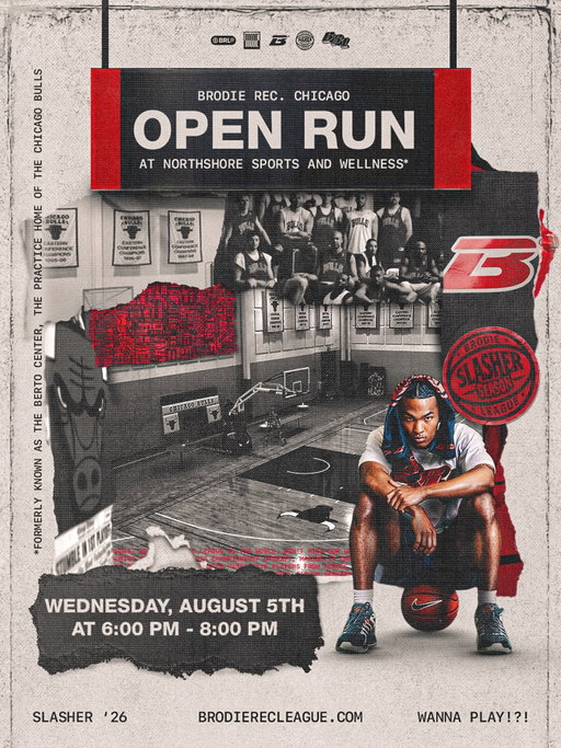 FREE OPEN RUN ‼️ Chicago, welcome to the house that the Bulls built 😈

OPEN RUN @ NORTHSHORE
📍 Northshore Sports and Wellness - the former Berto Center, MJ and the Bulls dynasty’s practice home 🐐
📅 Wednesday, August 5th
🕕 6:00 – 8:00 PM

You know the gym from The Last Dance on Netflix? Now you get to run on it‼️

No tryout. No pressure. Just hoop where Jordan built a legacy. EVERYONE HOOPER is welcome 💯

Meet the Brodie team, be featured in our photo and video content, recruit your team, and win some Brodie gear 💯

Wanna play?! 👇 

Comment ‘MJ’ and register with the link in Bio👀

#bean #bulls #ChicagoHoops #TheLastDance #MJ