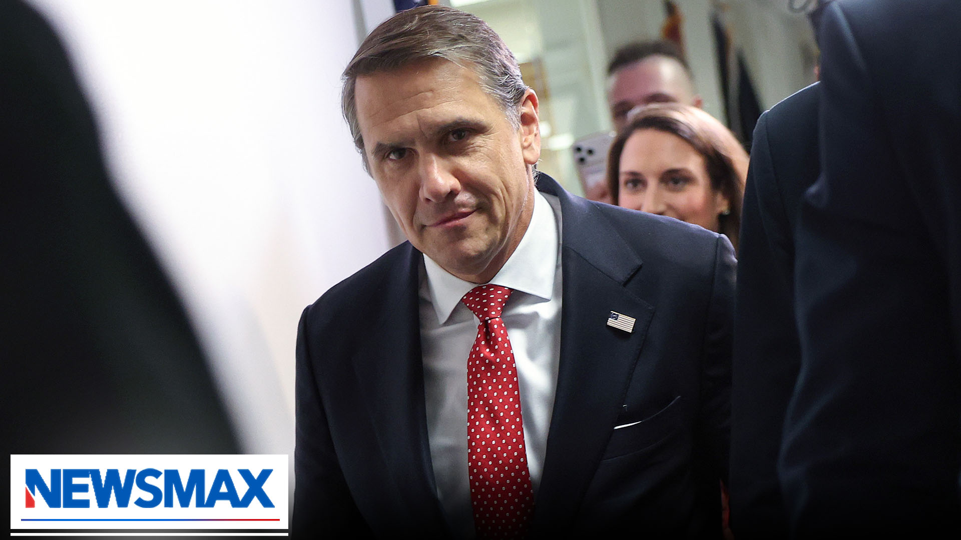 BREAKING NEWS: Sen. Thom Tillis and Sen. John Cornyn have agreed to advance the nomination of Todd Blanche for Attorney General after written assurances that the anti-weaponization would be officially killed were given. NEWSMAX's Congressional Correspondent Kilmeny Duchardt reports.