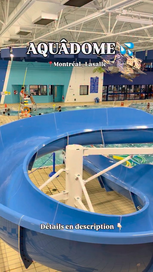 Une sortie familiale parfaite pour les journées de pluie 💦

L’Aquadôme de LaSalle est un complexe aquatique intérieur parfait pour s’amuser en famille toute l’année!

Vous y trouverez :
💧 Un bassin récréatif avec jeux d’eau
🛝 Des glissades d’eau
🏊 Une piscine de 25 m
🫧 Un bain à remous
👶 Des installations adaptées aux plus petits
🍟 Une cafétéria sur place qui vend des repas, des collations et des breuvages
👨‍👩‍👧‍👦 Des vestiaires familiaux avec tables à langer

À savoir avant votre visite :
✔️ Il faut mesurer au minimum 1,22 m (48 po) pour utiliser les glissades.
✔️ Les enfants mesurant entre 1,22 m et 1,30 m doivent réussir un test de nage de 10 mètres sans toucher le fond à chaque visite pour avoir accès aux glissades.

📍 Aquadôme – Complexe aquatique Michel-Leduc
  1411, rue Lapierre, LaSalle
🚗 Stationnement gratuit

💲 Tarifs (bain libre)
• 3 ans et moins : 2,30 $
• 4 à 16 ans : 3,30 $
• 17 à 54 ans : 4,30 $
• 55 ans et plus : 3,30 $

🕒 Horaire d’été – Bain libre pour tous (avec glissades)
• Lundi au jeudi : 9 h 30 à 11 h 55 et 13 h à 18 h 25
• Vendredi : 9 h à 10 h 30 (55 ans et + seulement), puis 10 h 30 à 19 h 25
• Samedi et dimanche : 13 h 30 à 18 h 25

Amusez-vous et suivez @montreal.withkids pour plus d’idées d’activités familiales à Montréal et aux alentours!

#todomontreal #todoquebec #montrealwithkids #montrealfamily #activitiesonabudget