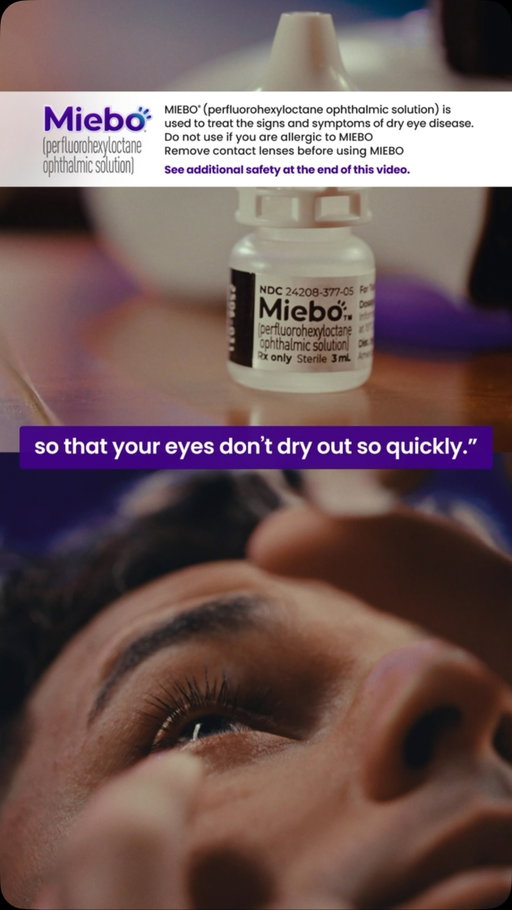 #sponsored by @miebo.us. MIEBO helps me keep my eye on the ball 💧⚾ See what it can do for irritated dry eye. Ask your eye doctor about prescription MIEBO. See full Prescribing Info at MIEBO.com