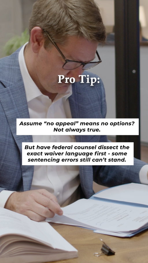One paragraph in a federal plea agreement can have consequences that last for years. Appeal waivers are powerful, and the details matter.

The time to understand your rights is before you sign - not after the sentence is handed down.

#FederalCriminalDefense #FederalLaw #CriminalJustice #TrialLawyer #SentencingGuidelines #LegalTips #TexasLaw #LorfingLaw