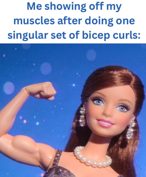 😂 hey one set is better than none 💪