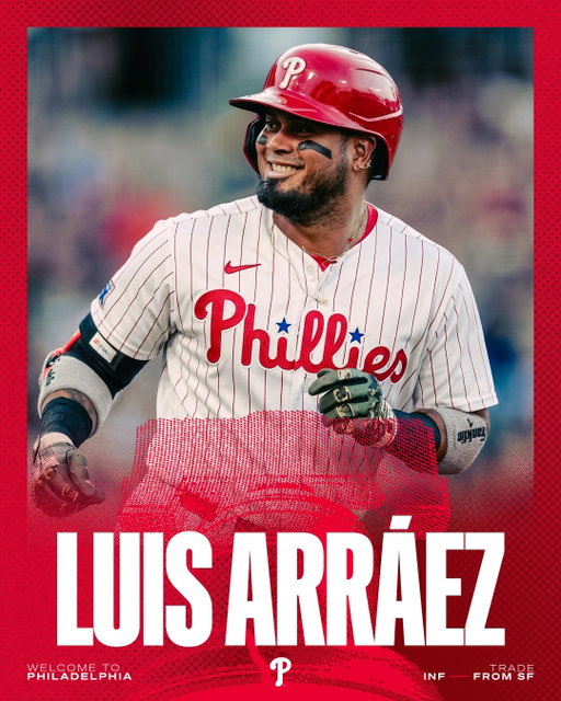 Welcome to Philly, Luis!

The Phillies have acquired second baseman Luis Arráez from the San Francisco Giants