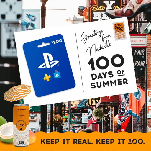 📮 Postcard #7 has arrived... Greetings from Nashville! 🎸🎮
You hopping on? 🎮
Known as Music City, Nashville is all about creativity, community, and good vibes. Whether you’re making music or gaming with your squad this week’s giveaway is for you.

🎮 Win a $200 PlayStation Gift Card
🥥 + A case of 100 Coconuts

Ready to play?
1️⃣ Follow @100coconuts
2️⃣ Tag your favorite gaming buddy. 🎮
3️⃣ Tell us: What’s the one game you’ll never stop playing? 👇 Bonus points if you tell us who you’re squadding up with!

🎉 Winner announced in our Stories!
Good luck, and don’t forget to come back every Monday for a brand-new postcard destination and another chance to win during our 100 Days of Summer! ☀️📮
Keep it Real. Keep it 100. 🥥

#giveaway #playstation #playstationgiveaway #wellness 

Giveaway Terms: Open to U.S. residents, 18+ only. No purchase necessary. Winner will be selected at random and announced via our Stories. Beware of fake accounts. 100 Coconuts will only contact winners from @100Coconuts and will never ask for payment or financial information. Prize is non-transferable and not redeemable for cash. By entering, participants agree to release and hold harmless 100 Coconuts, PlayStation, and their respective affiliates from any liability related to this giveaway. This promotion is not sponsored, endorsed, administered by, or associated with Instagram or PlayStation.