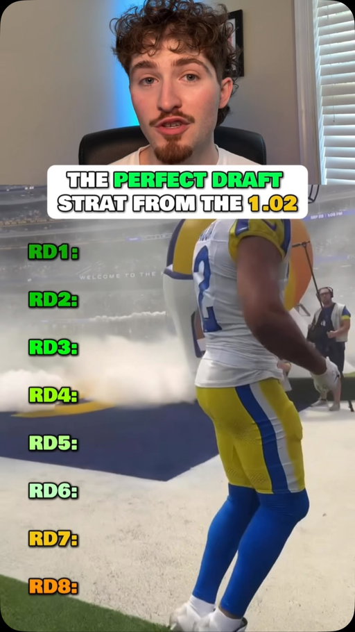 The perfect draft strategy from pick 3 of fantasy football drafts 🏈 #fantasyfootball #fantasyfootballdraft