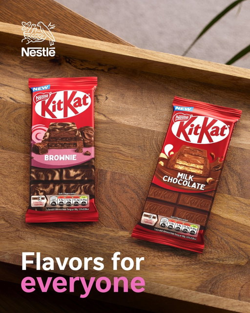 Treat your friends to the new @KitKat Milk Chocolate and Brownie sharing bars 🍫✨