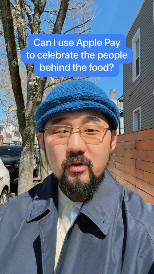 Can I use Apple Pay to celebrate the people behind the food?