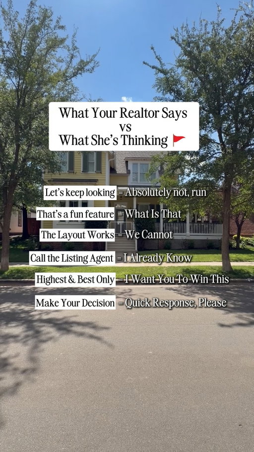 Everyone thinks they found the “dream home”
until you learn what these keywords

REALLY mean

Follow for more real estate tips that actually help you before you buy your Lubbock home.