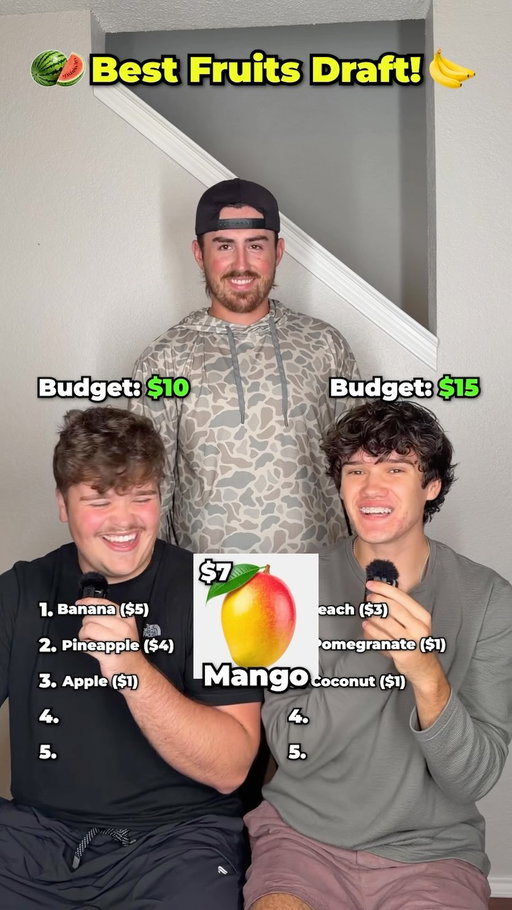 Fruit Draft!🤑🍉 #games #draft #viral