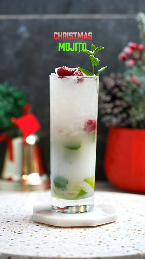 Comment “GUIDE” to get my FREE guide: How to Make Bar-Quality Cocktails at Home! 🍸✨

✨ Comment “BOOK” and get an additional 20% OFF - on top of the already 50% OFF launch pricec for my exclusive 246-recipe Cocktail Book! 📚🍸🔥 

🎄 Another one from my Christmas collection! 🎄 I’ll be posting a new Christmas cocktail every day until Christmas! 🍹✨

Today’s cocktail is the Christmas Mojito—a deliciously festive drink with coconut flavor that’s perfect for the season! ❄️🎅

Recipe:
🍈 Half a lime
🥥 1 oz cream of coconut
🌿 5-6 mint leaves
🍸 2 oz white rum
🍒 A few cranberries
❄️ Crushed ice
🥂 3 oz club soda
🧁Powdered sugar for snowing effect 

Cheers to a festive season! 🥂✨🎄

#ChristmasCocktail #HolidayCheers #ChristmasSpirit #CocktailTime #Mixology CheersToTheHolidays FestiveDrinks DrinkUp HolidayRecipes MerryMartini ChristmasDelights cocktail bar bartender bartenderlife cocktailsrecipe