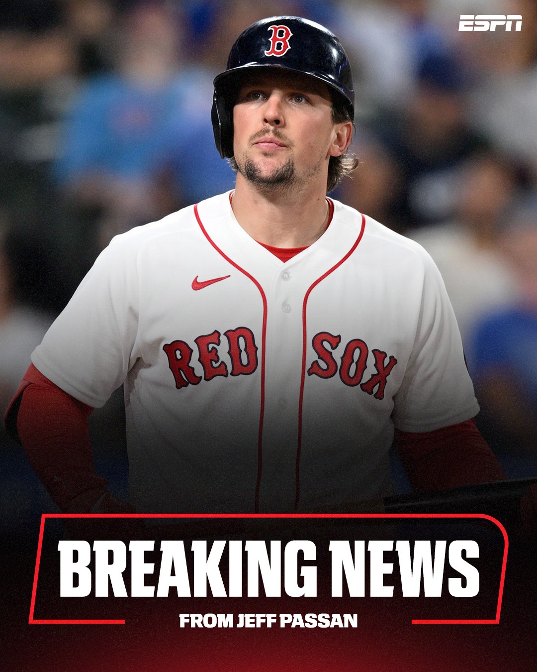 Breaking: The Boston Red Sox are acquiring three-time All-Star catcher Adley Rutschman in a trade with the Baltimore Orioles, sources tell @jeffpassan. 

Get breaking news alerts from Jeff Passan through the ESPN App at the link in bio.
