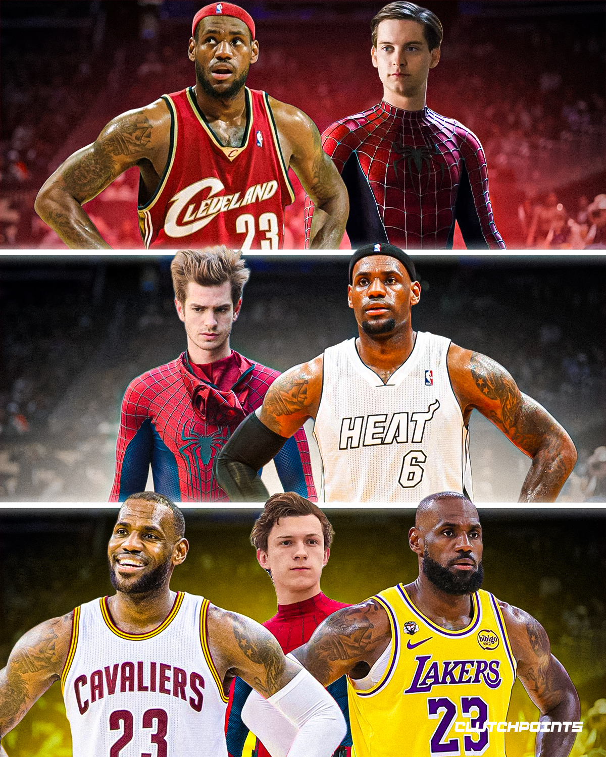 LeBron James has survived three Spider-Man eras

...and somehow he's still dropping 25 like it's nothing 🕷️

🕸️ Tobey Maguire (2002–2007)
🕸️ Andrew Garfield (2012–2014)
🕸️ Tom Holland (2016–present)

Through every web-slinging reboot, LeBron has remained one of basketball's constants. 

No radioactive spider. 

No multiverse glitch. 

Just LeBron being LeBron.