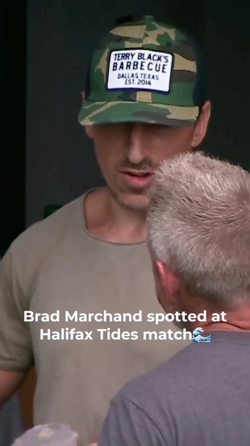 Halifax native @bmarch63 supporting his hometown team 🌊
