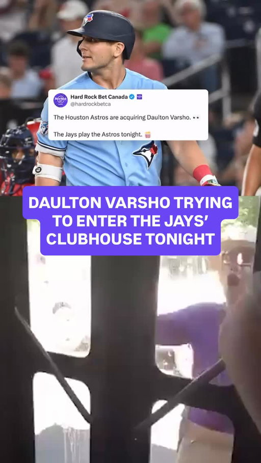 Varsho has a short distance to travel to join his new squad. 😅

#bluejays #houstonastros #mlb #baseball