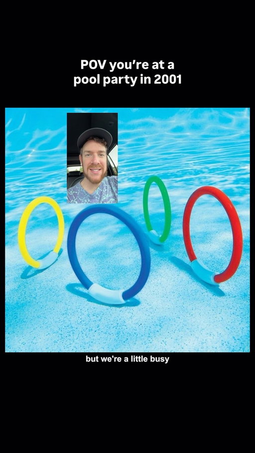 POV you’re at a pool party in 2001 ☀️🧜‍♀️

#millennials #nostalgia #2000s #comedyreels