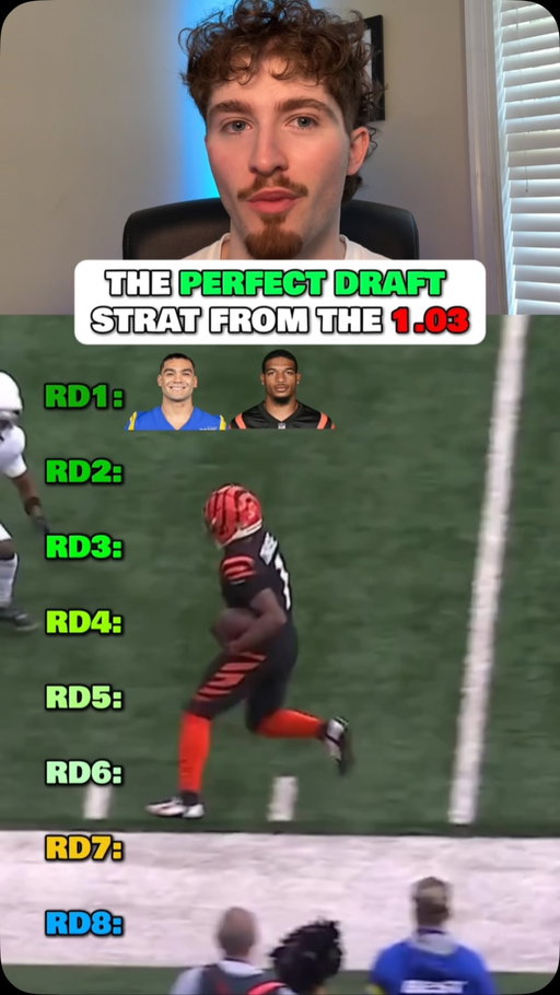 The BEST draft strategy in fantasy football 👀 #fantasyfootball #fantasyfootballdraft #fantasyfootballstrategy