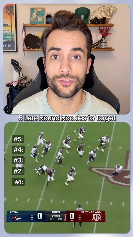 5 rookies to target in the late rounds of your drafts 👀 

Follow @fantasybuff14 for more #fantasyfootball advice to help you dominate your draft! 🏆