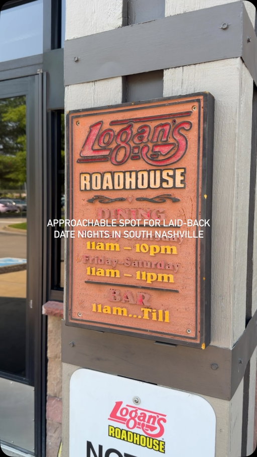 Date night is calling your name. 🥩  Located in Nashville’s 100 Oaks, @logansroadhouse is a laid-back spot to gather together over a good meal, whether it’s a celebration with your favorite crew, a double date or a solo treat. We love their Prime Rib, Mequite Wood-Grilled Salmon, Crispy Crab Cakes, Mashed Potatoes and of course, desserts like the Mississippi Brownie and Patriot Cake. Dig in. Pro tip: Prime Rib comes back in October, don’t miss it.🔥

#nashville #nashvilleeats #nashvillefood #nashvillerestaurants #logansroadhouse