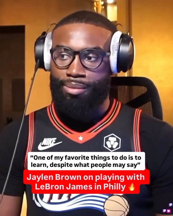 Jaylen brown can’t wait to learn from LeBron 🙌 (Via @fchwpo)