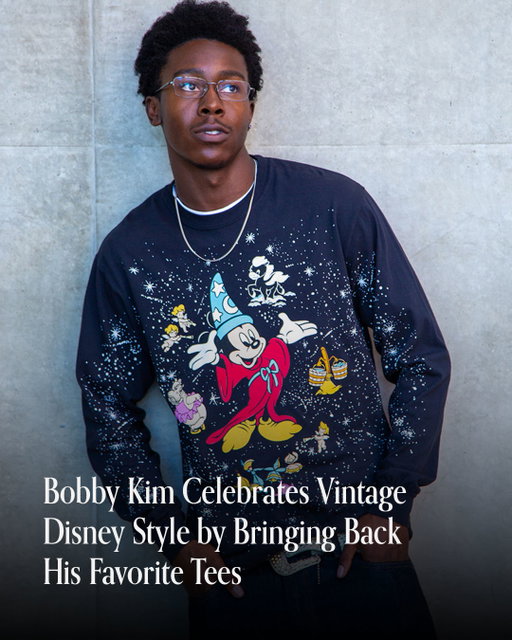 Introducing the Disney | Bobby Kim Collection
 
Celebrating @bobbyhundreds' love of vintage Disney t-shirts and his history in streetwear, Disney | Bobby Kim will bring an all-new limited edition drop to DisneyStore.com on August 17, with an additional six t-shirt limited release following on August 20 at 9pm PT through Sunday, August 23. 

Get a first look at the Sorcerer Mickey Long-Sleeve Shirt--inspired by one of Bobby's favorite vintage Disney tees--available first at D23 on August 15 after the @disneystyle panel.